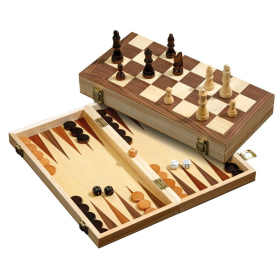 Philos Schach-Backgammon-Dame-Set - Feld 40 mm
