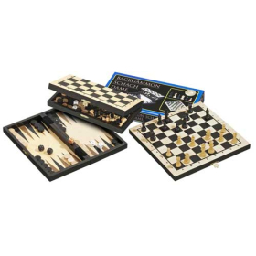 Philos Reise-Schach-Backgammon-Dame-Set
