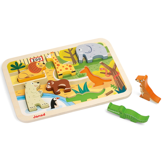 Janod Puzzle Zoo, 7 Teile