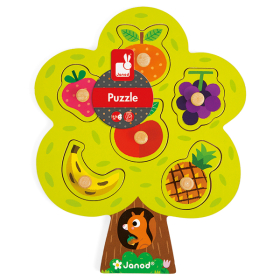 Janod Puzzle Fruchtbaum, 6 Teile
