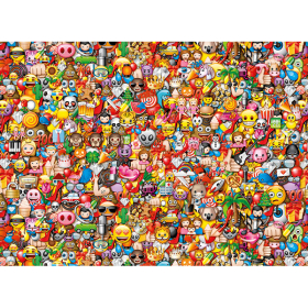 Clementoni Puzzle Impossible Emoji, 1000 Teile