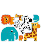 Erstes Puzzle Im Dschungel, 3/4/5/6 Teile