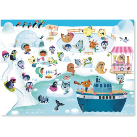 Djeco Abziehbilder - Savanne, W&uuml;ste, Nordpol