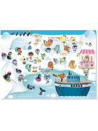 Djeco Abziehbilder - Savanne, W&uuml;ste, Nordpol