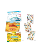 Djeco Abziehbilder - Savanne, W&uuml;ste, Nordpol