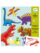 Djeco Hampelm&auml;nner zum Ausmalen Dinos