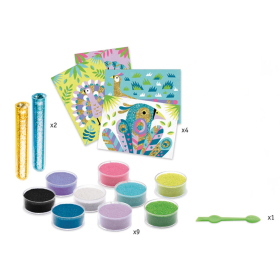 Djeco Sandbilder Bunte V&ouml;gel