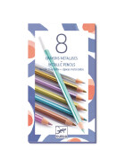 Djeco 8 Farbstifte metallic