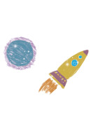 Djeco 8 Farbstifte metallic