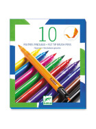 Djeco 10 Filzpinsel classic