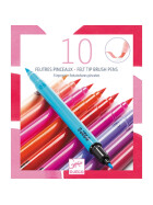 Djeco 10 Filzpinsel girls