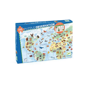 Djeco Die Welt der Tiere, 100 Teile