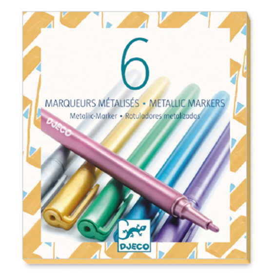 Djeco 6 Markers metallic