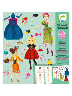 Djeco Sticker & Puppen Topmodel
