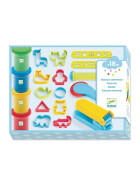 Djeco Grosses Knetset mit 4 Farben & 21 Werkzeugen