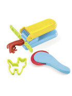 Djeco Grosses Knetset mit 4 Farben & 21 Werkzeugen