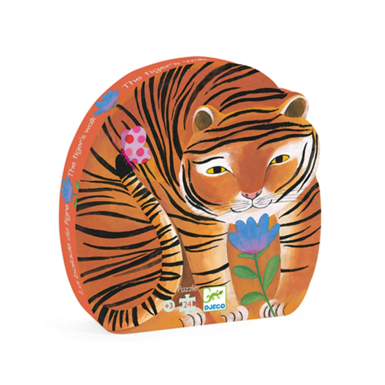 Djeco Spaziergang mit Tiger, 24 Teile