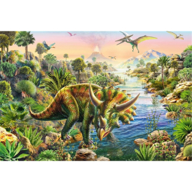 Schmidt Spiele Abenteuer mit den Dinosauriern, 3 x 48 Teile