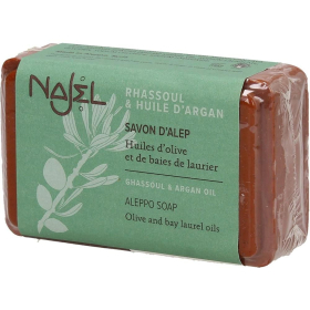 Najel Savon d`Alep mit Arganöl & Rhassoul, 100 g