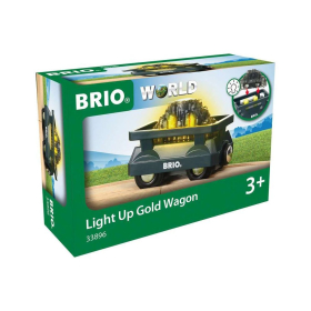 BRIO Light Up Gold Wagon