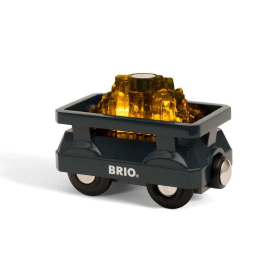 BRIO Light Up Gold Wagon