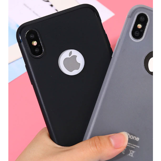 iPhone X Schutzhülle iPhone Silikon Case, schwarz