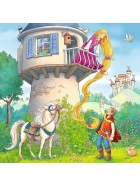 Puzzle Rapunzel, Rotkäppchen & der Froschkönig, 3 x 49 Teile