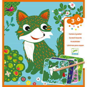 Djeco Scratchbilder Waldtiere