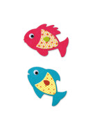 Djeco Stickerbilder Fische