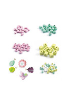 Djeco Holzperlen Blumen