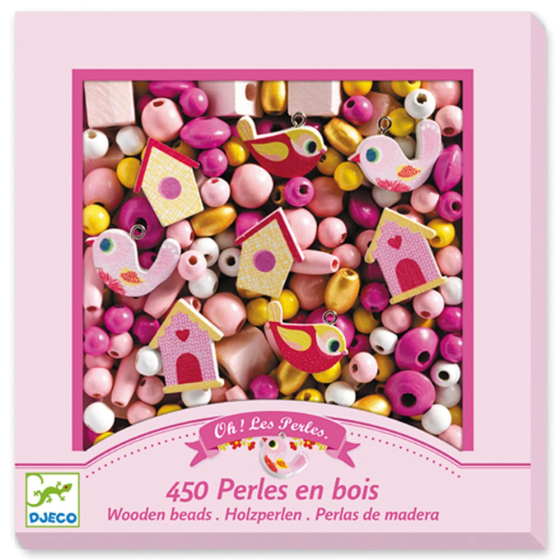 Djeco Holzperlen V&ouml;gel