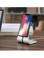 XVIDA Magnetic Charging Desk Stand, Silber