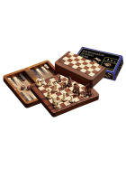 Philos Schach Backgammon Dame-Set, Feld 18 mm, magnetisch