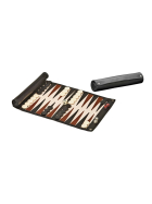 Philos Reisebackgammon zum Rollen - Kunstleder