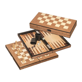 Philos Schach Backgammon Dame-Set, Feld 40 mm