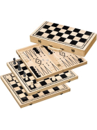 Philos Schach Backgammon Dame-Set - Feld 50 mm
