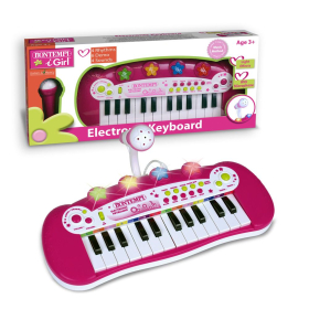 Bontempi Keyboard mit 24 Tasten, pink