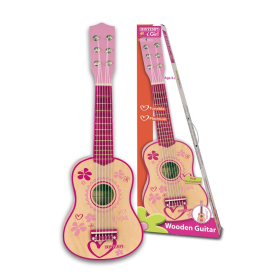 Bontempi Gitarre 6 Saiten, pink, 55 cm