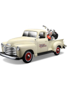 Maisto Chey Pickup 1950 + Harley Davidson Heritage 1:24