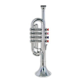 Bontempi Trompete mit 4 farbigen Tasten, 37 cm
