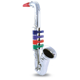Bontempi Saxophone, 4 farbige Tasten Blister, 36 cm