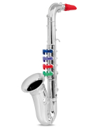 Bontempi Saxophone mit 4 farbigen Tasten, 36 cm