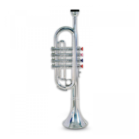 Bontempi Trompete mit 4 farbigen Tasten, 41 cm