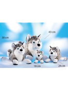 Schaffer-Plüschtier Polarhund Husky, 24 cm