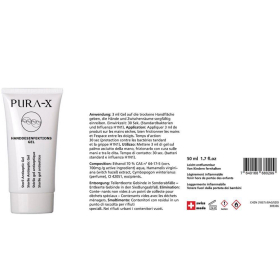 Pura-X 5er-Set Steril Antiseptic Gel, Swiss Made, 50 ml