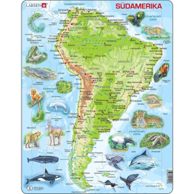 Larsen Puzzle Südamerika, 65 Teile