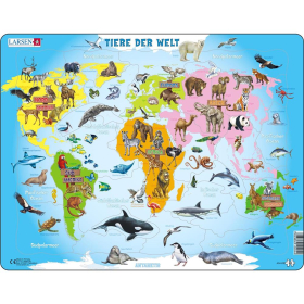 Larsen Puzzle Tiere der Welt, 28 Teile