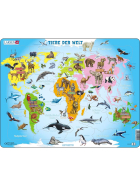 Larsen Puzzle Tiere der Welt, 28 Teile