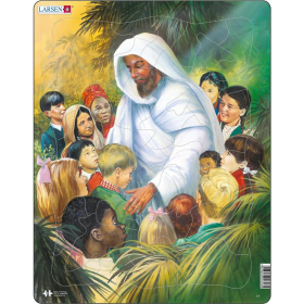 Larsen Puzzle Jesus mit den Kindern, 33 Teile