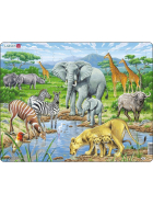 Larsen Puzzle Afrikanische Savanne, 65 Teile